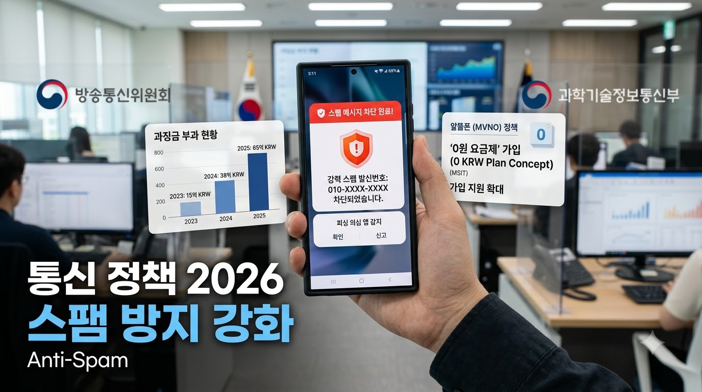 과징금 최대 6% 폭탄! 10월 시행 '불법스팸 근절책'과 알뜰폰 적자 난제의 속사정
