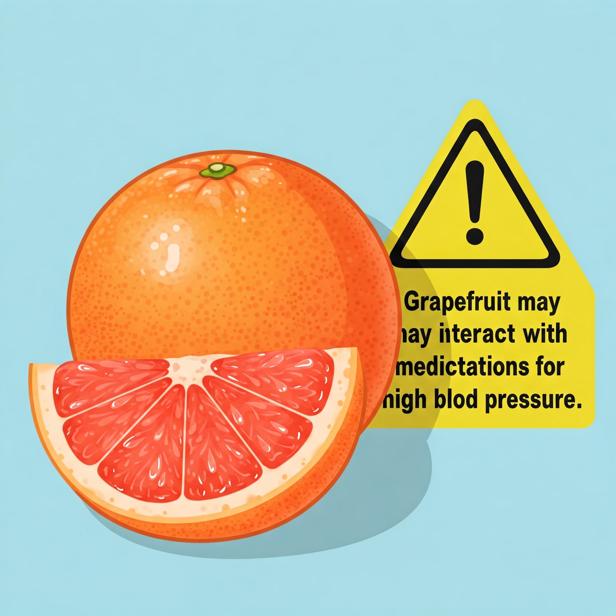 고혈압 환자가 피해야 할 자몽, 약물과 상호작용 주의!