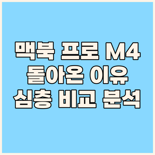 맥북 프로 M4, 왜 다시 맥으로 돌..