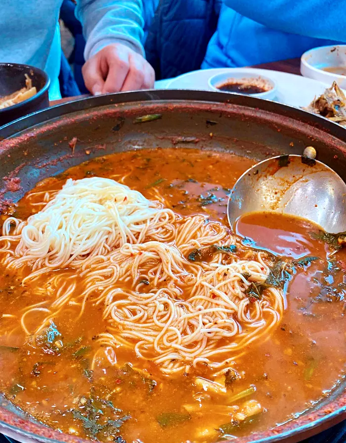 충남 금산 맛집 인삼 어죽, 도리뱅뱅
