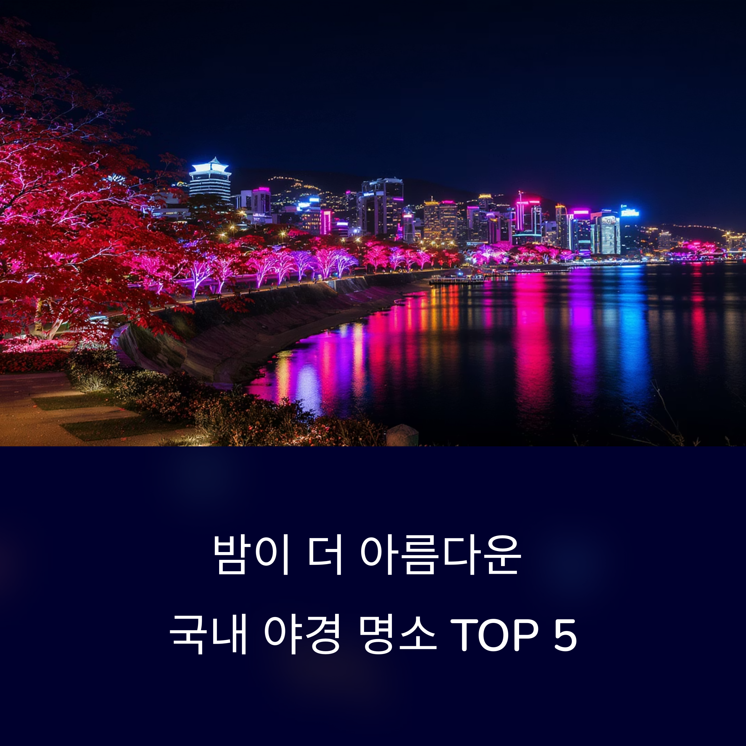 야경이 아름다운 국내 명소들