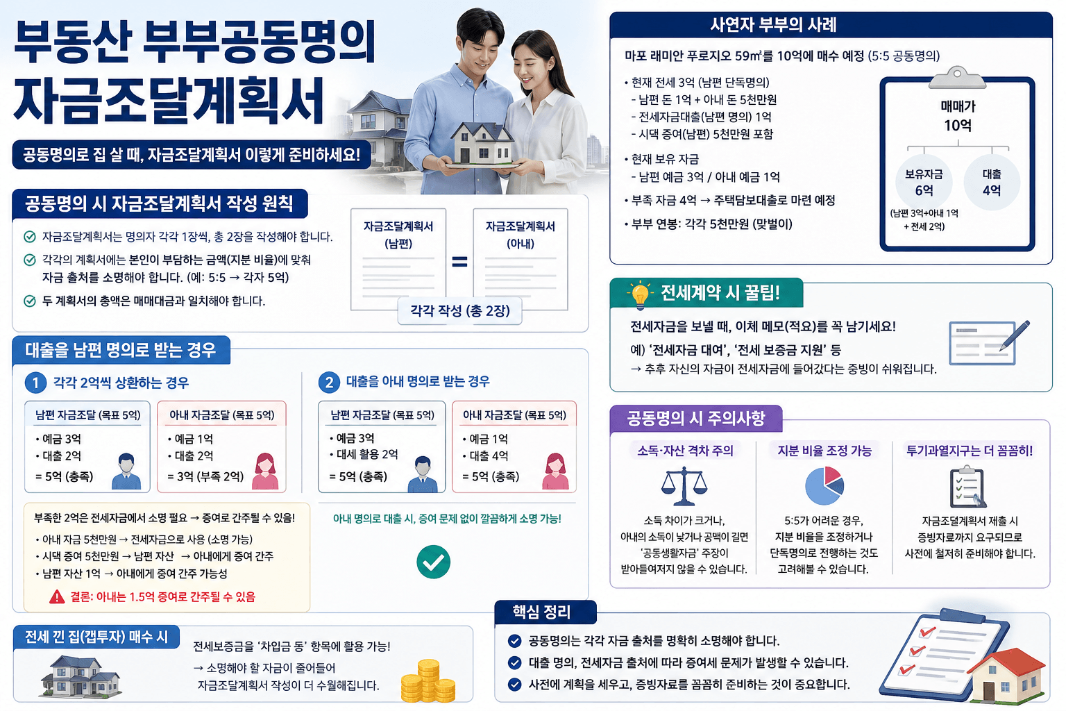 공동명의 자금조달계획