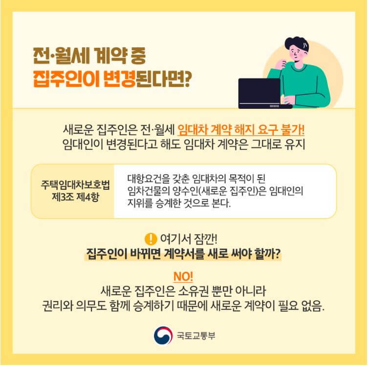 전월세 계약 시 자취방 체크리스트 집주인 변경