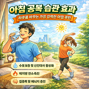 아침 공복 습관 효과