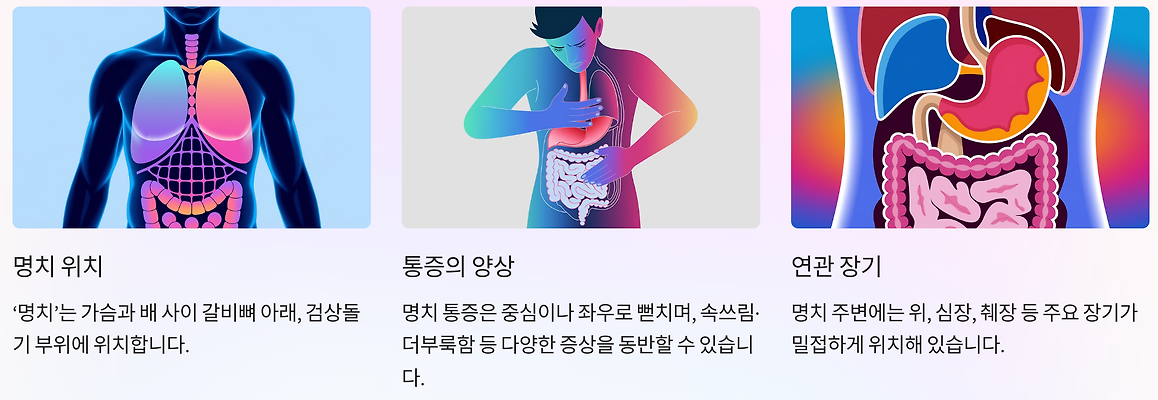 명치통증 이란?