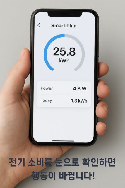 스마트 플러그의 전력 소비량 확인