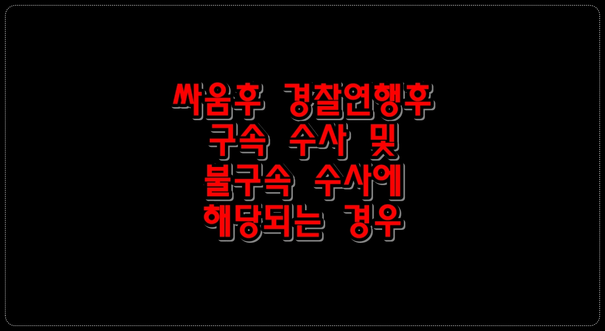 싸움후-경찰-연행후