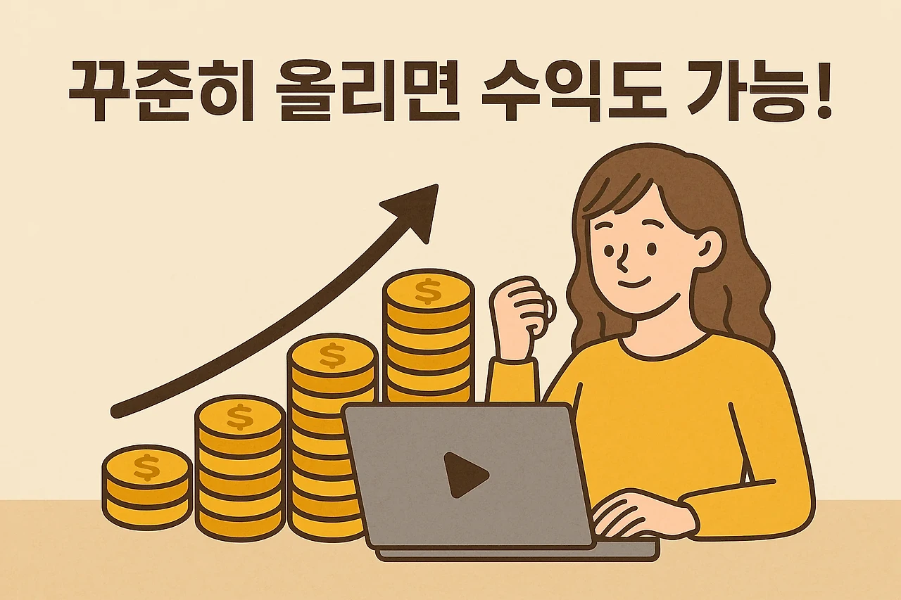 5. 꾸준히 올리면 수익도 가능!