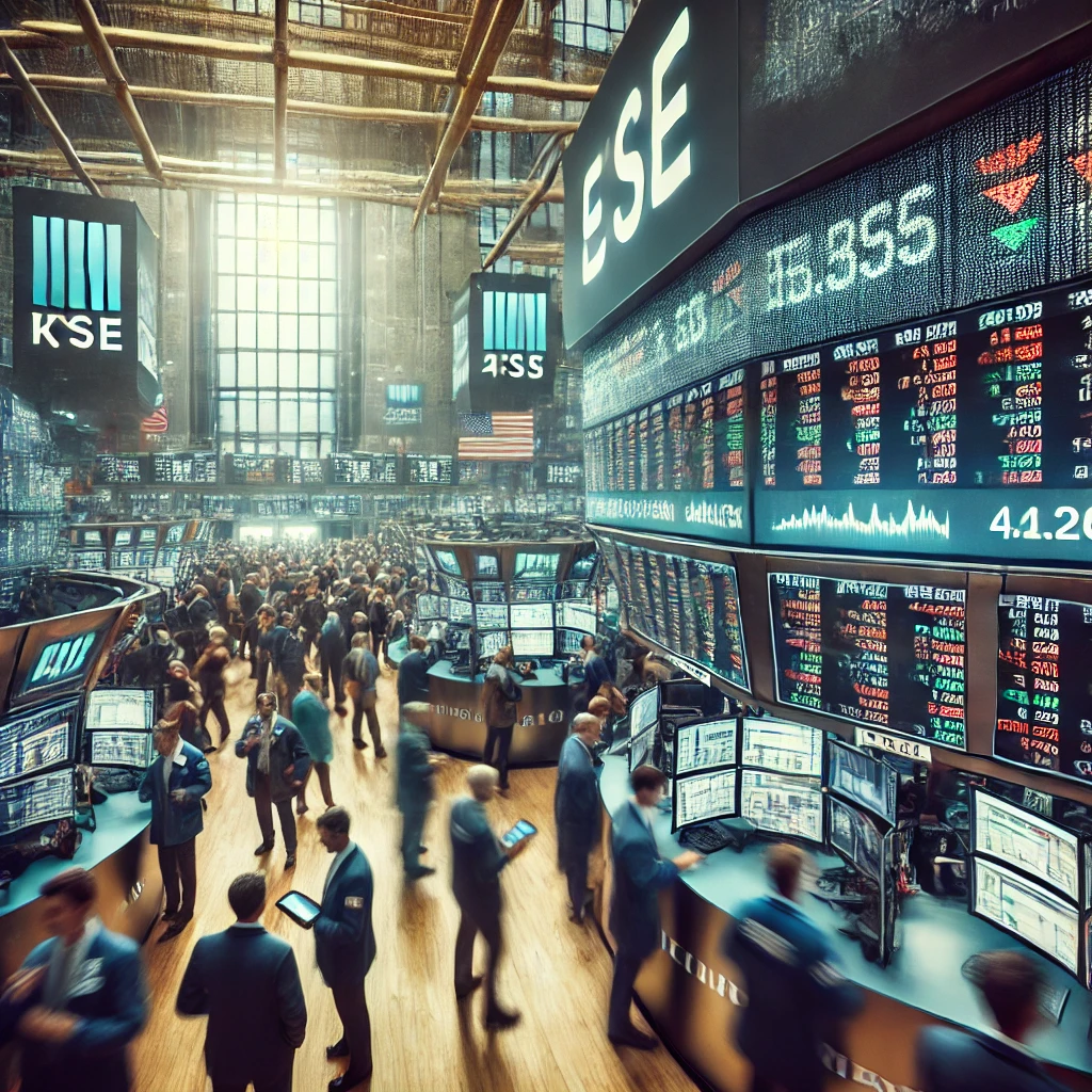 월스트리트 증권거래소에서 활발히 거래하는 트레이더들