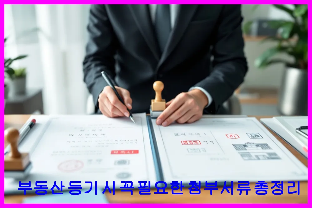 부동산 등기 시 꼭 필요한 첨부서류 총정리