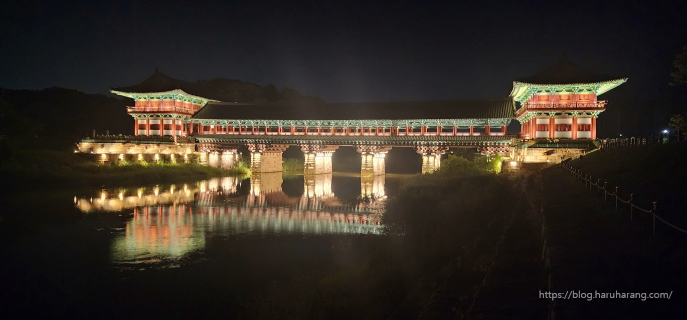 경주 월정교 야경