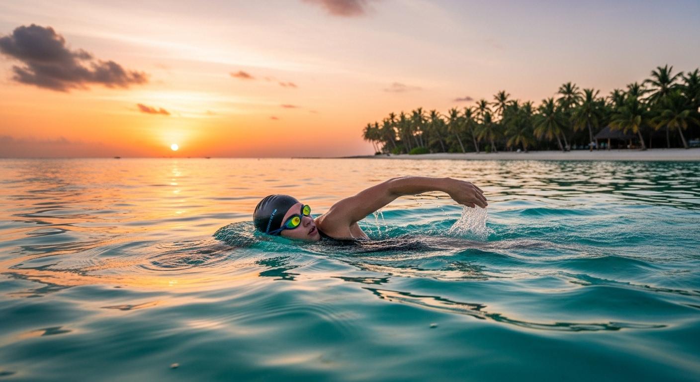 겨울 해외여행 수영