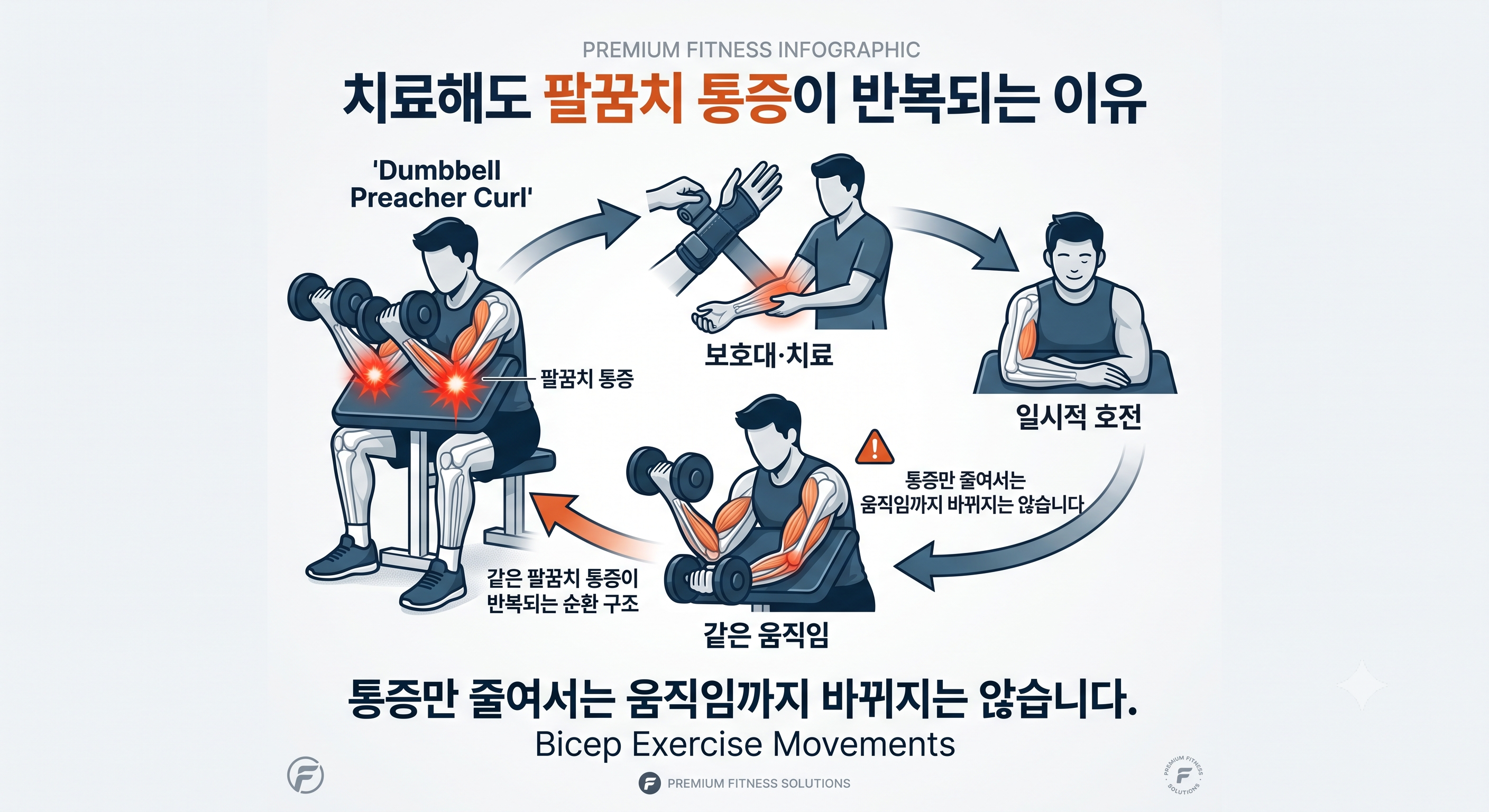 치료해도 팔꿈치 통증이 반복되는 이유