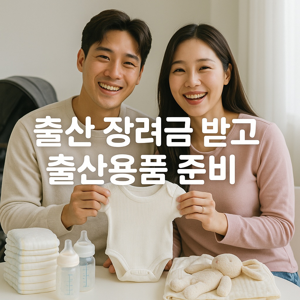 출산 장려금 받고 출산용품 준비