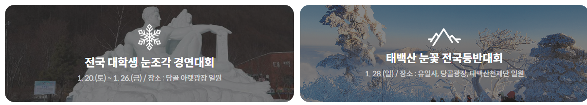 제 31회 태백산 눈축제 부대행사