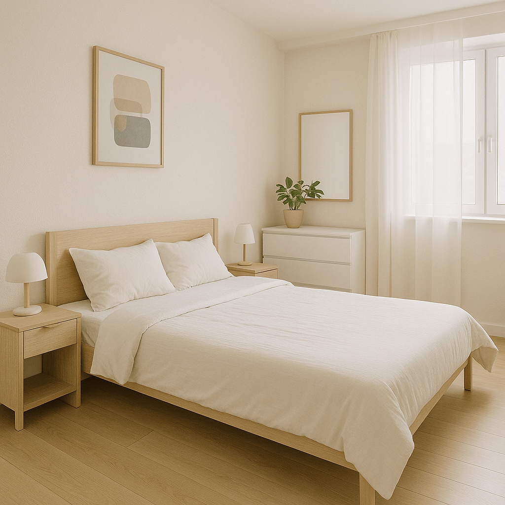 부부침실 정리된 사진