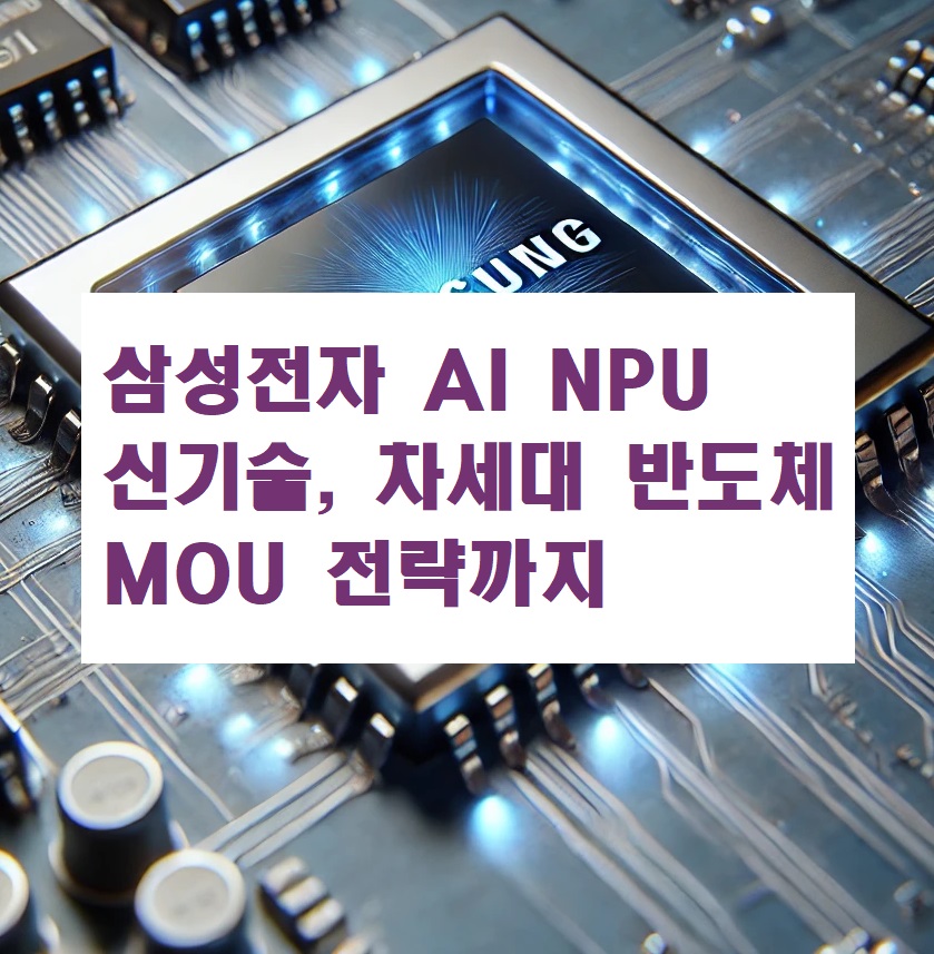 삼성전자 AI NPU 신기술, 차세대 반도체 MOU 전략까지 총정리