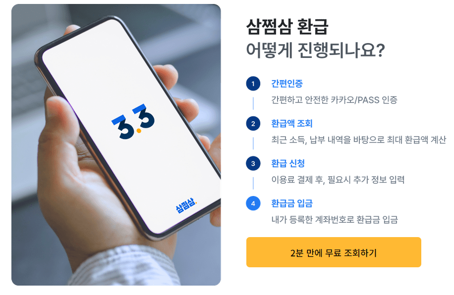 삼쩜삼-환급진행-절차