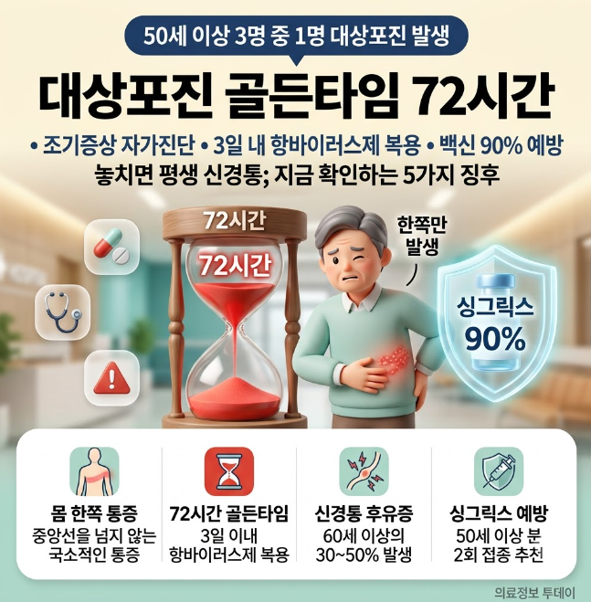 대상포진 원인 및 치료 골든타임