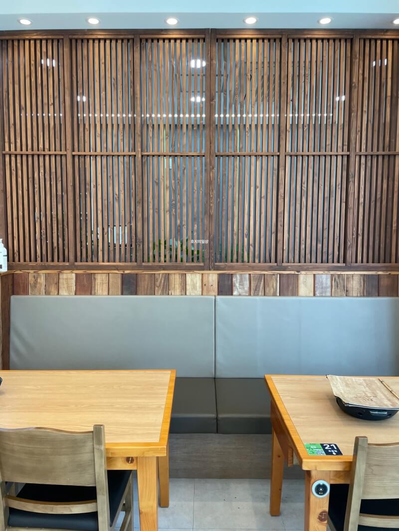 아산 맛집 쌍교 숯불갈비 평일 점심특선 - 쇼파 좌석