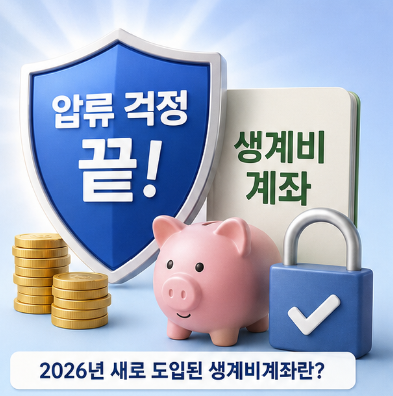 행복지킴이통장 vs 생계비계좌, 무엇이 다를까? 2026 압류불가 생계비계좌 신청방법 및 조건 안내 (250만원 한도)