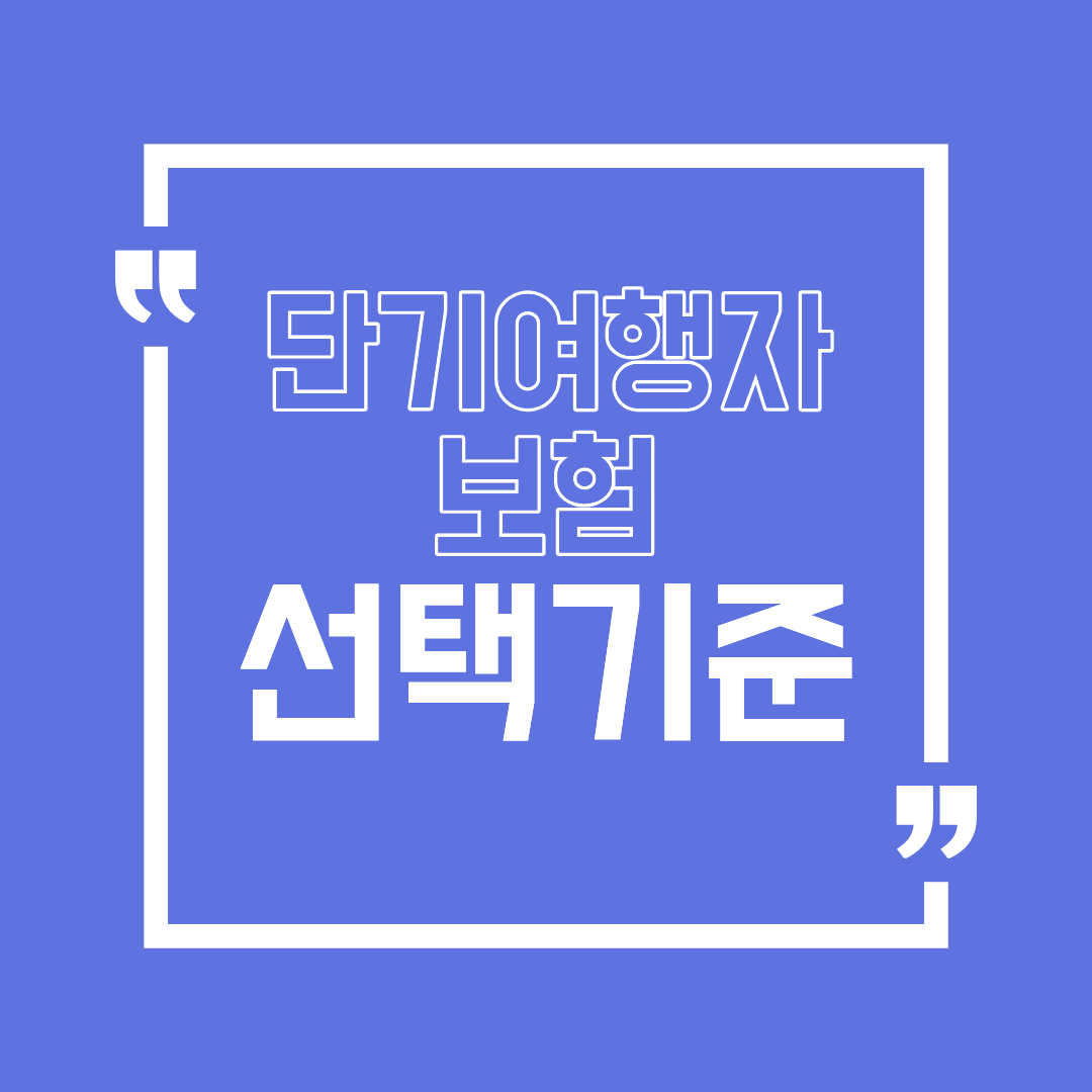 단기여행자보험 꼭 가입해야 할까 장단점과 선택 기준 정리