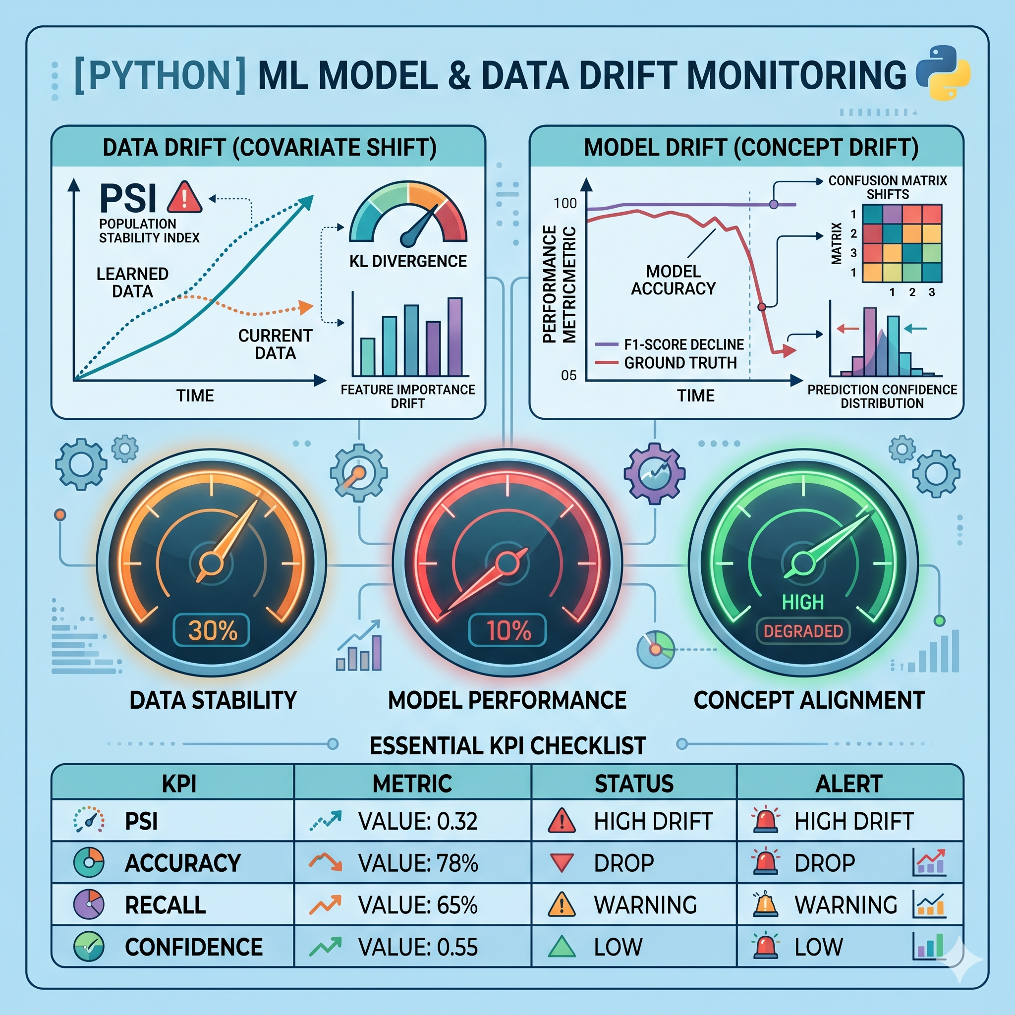 Data Drift vs Model Drift