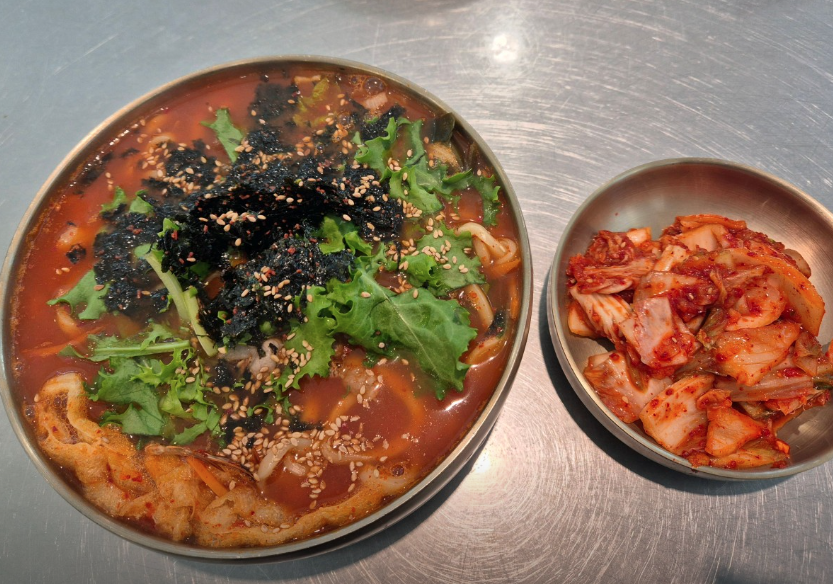 도유 칼국수 얼크니 칼국수