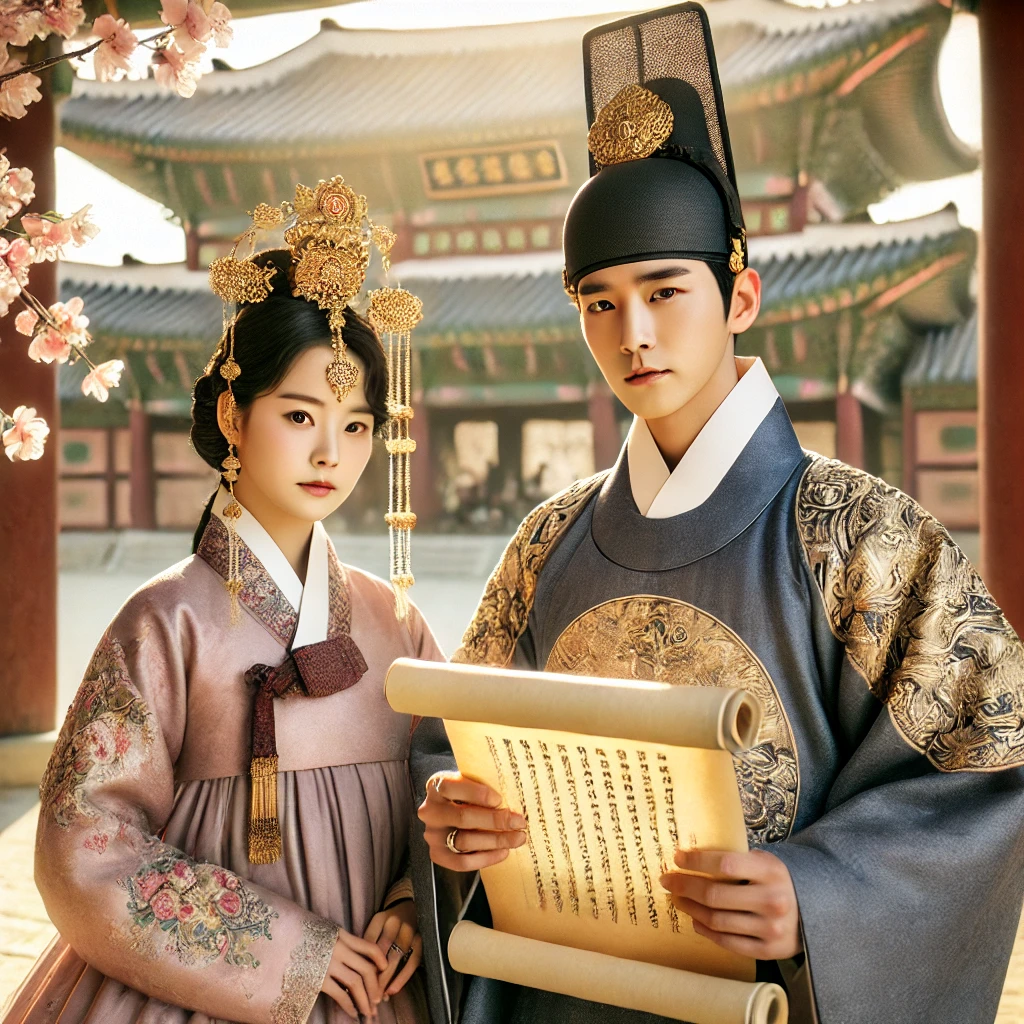 사극 동이의 배경인 조선시대의 왕과 중전의 모습