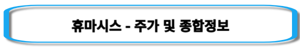 코로나-관련주-휴마시스-주가-및-종합정보