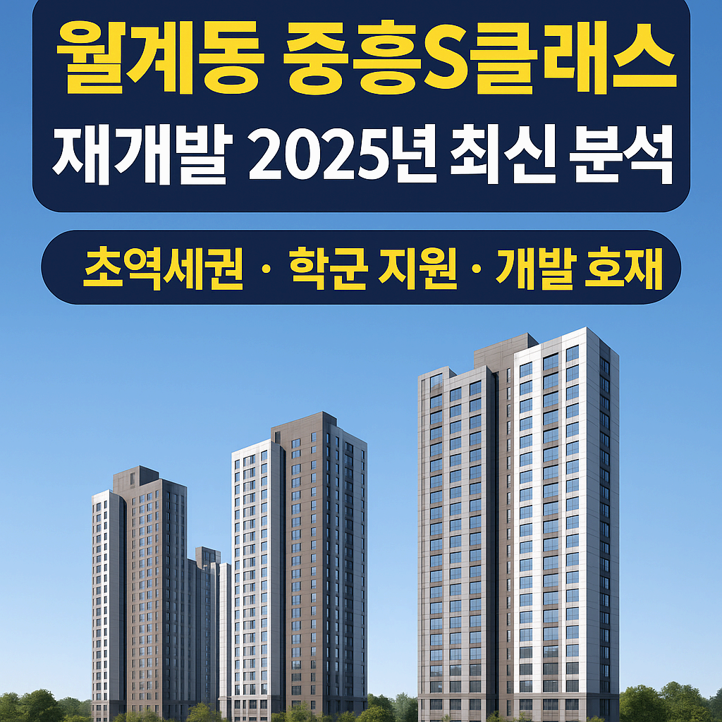 🏗 월계동 중흥S클래스 재개발 (2025) 분양 분석 및 청약 전략