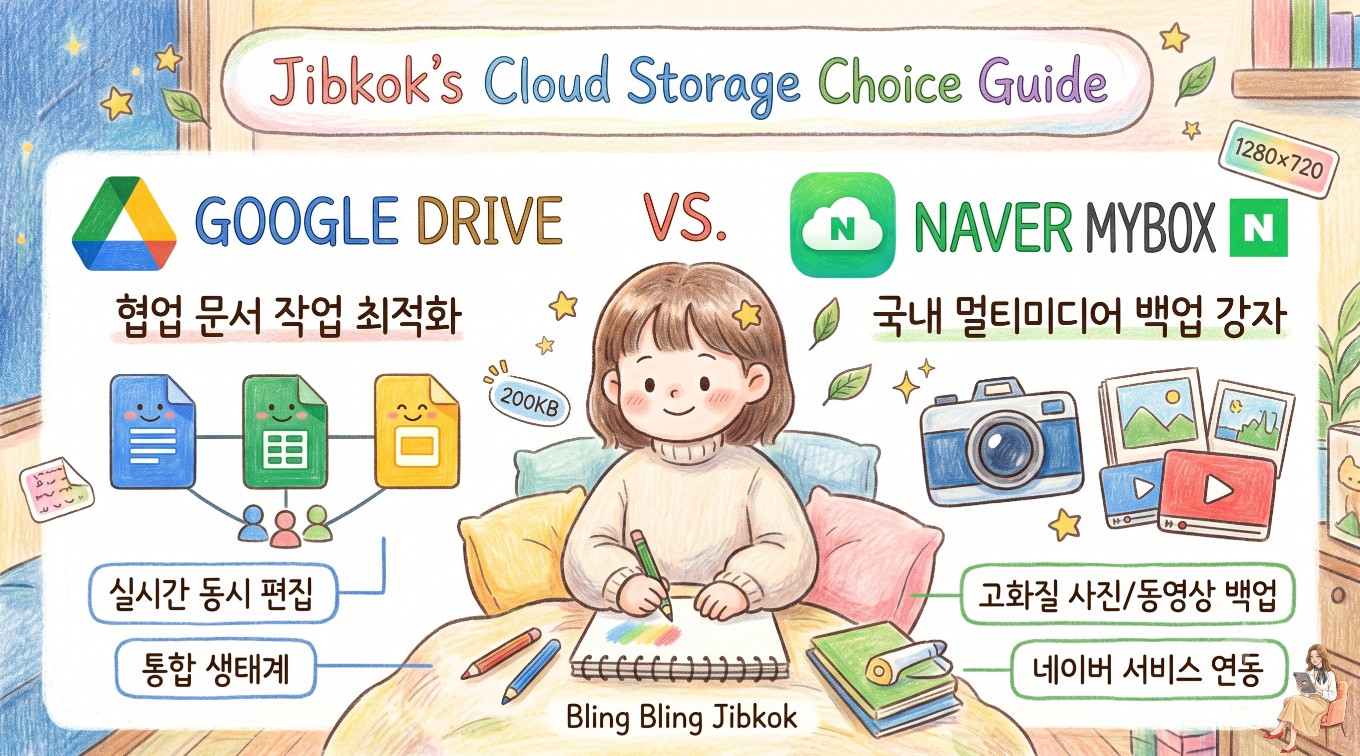 구글 드라이브 네이버 마이박스 플랫폼별 특성 비교(google-drive-vs-naver-mybox-features)