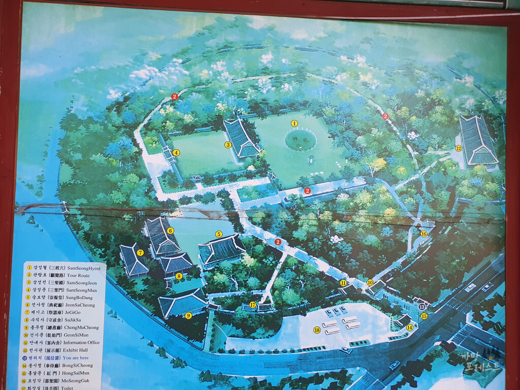 제주 삼성혈 지도