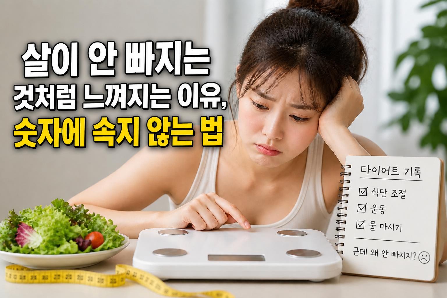 살이 안 빠지는 것처럼 느껴지는 이유, 숫자에 속지 않는 법