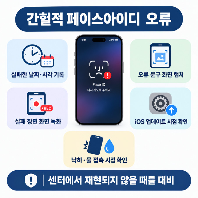 간헐적으로만 안 될 때 진단 방법