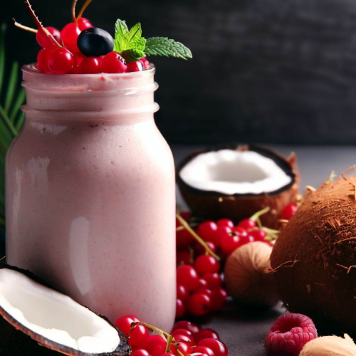 코코넛 베리 스무디