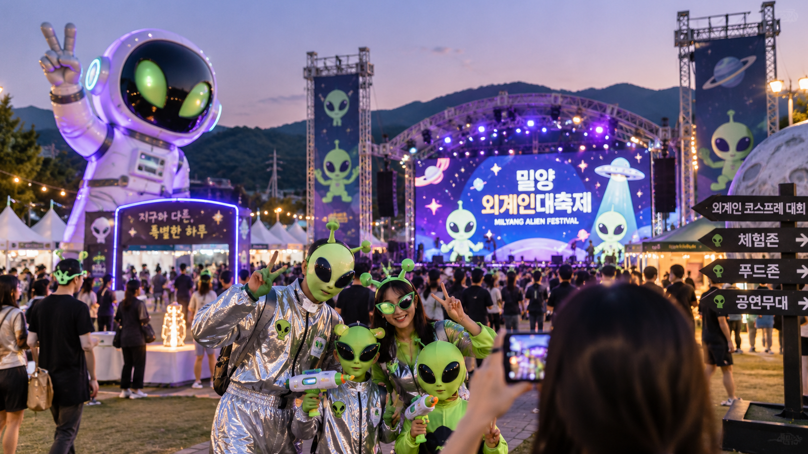 2026 밀양 외계인대축제 가족 코스프레 완벽 정리
