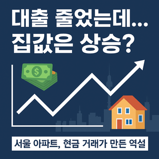 주담대 틀어막았는데 집값은 왜 오를까? 현금 거래의 역설