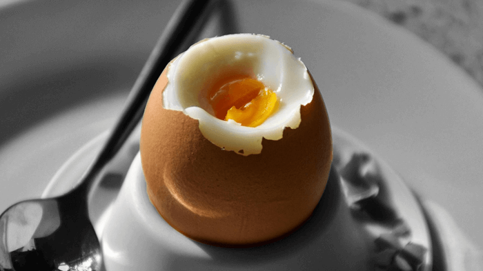 계란 반숙 사진