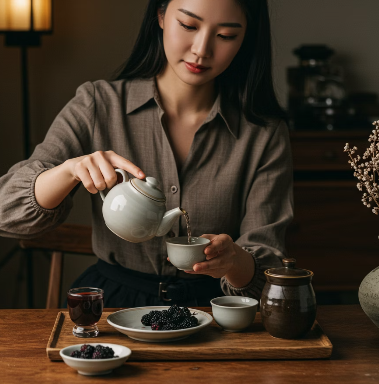 오디 먹는법: 술과 차로 즐기기