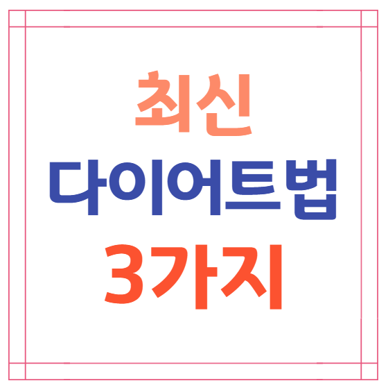 다이어트방법