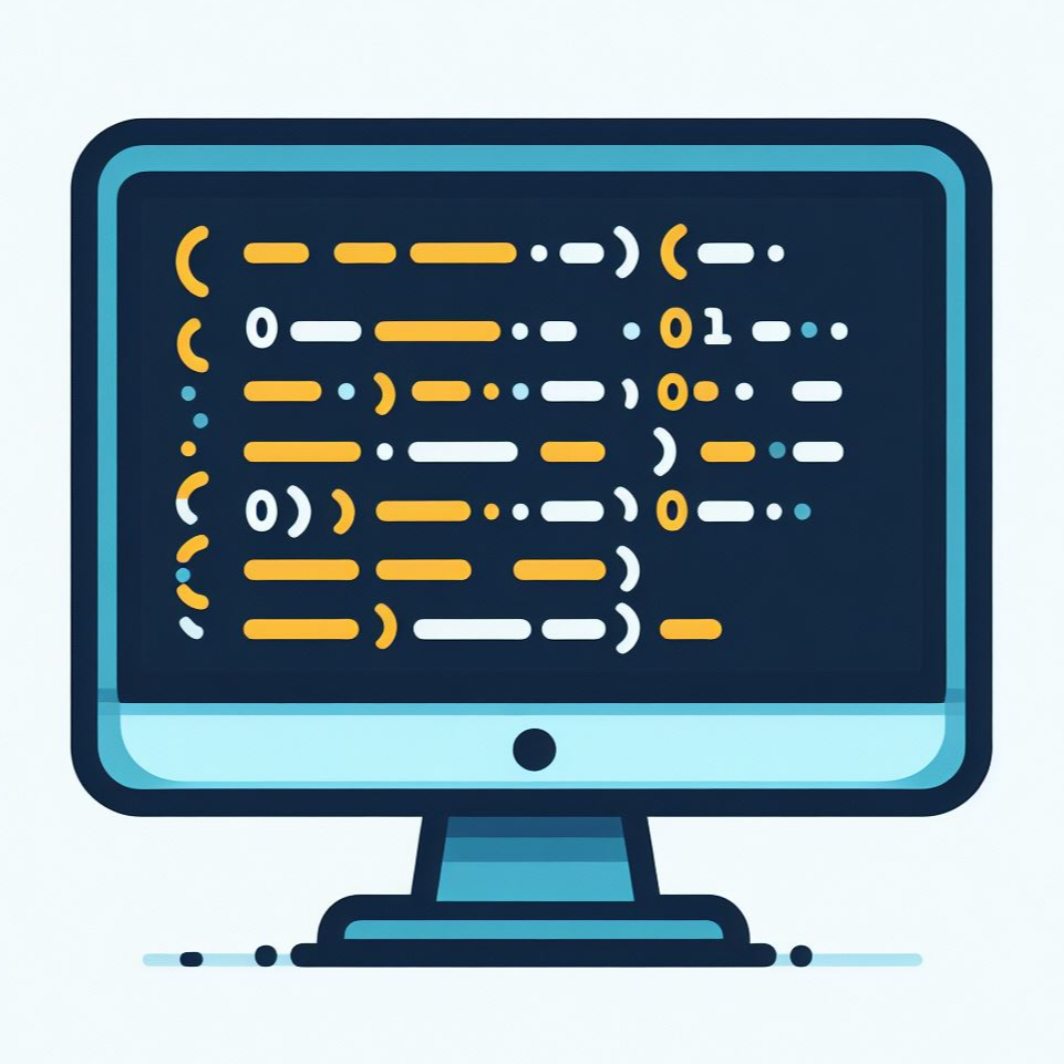 모니터 안 코드 아이콘