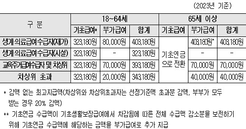 장애연금 지급 대상자