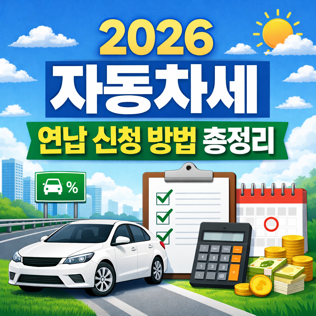 2026 자동차세 연납 신청 방법 총정리｜기간&middot;할인율&middot;환급까지 한눈에