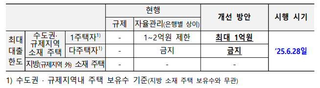 생활안정자금 주담대 최대 1억까지만