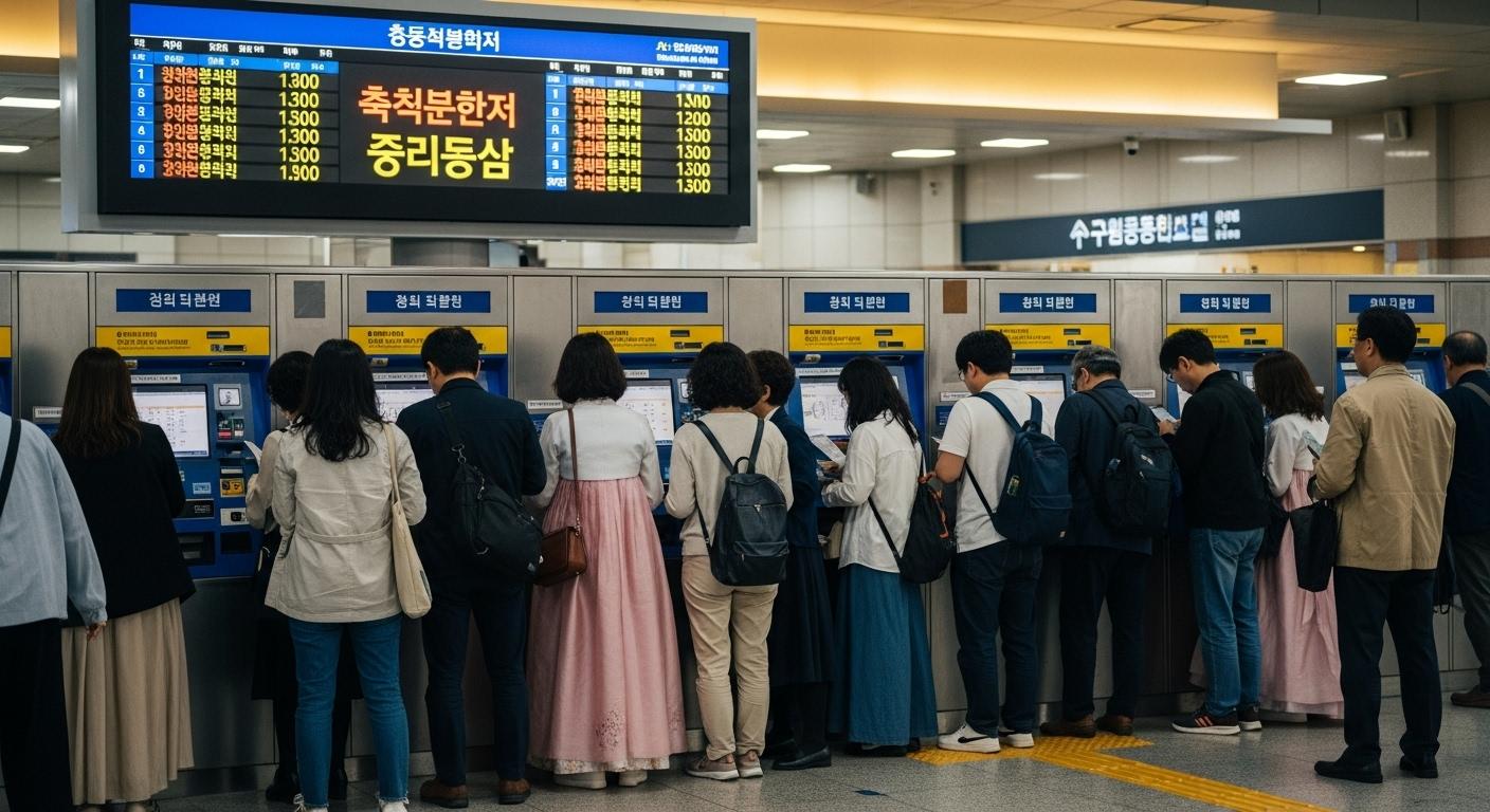 추석철도예매