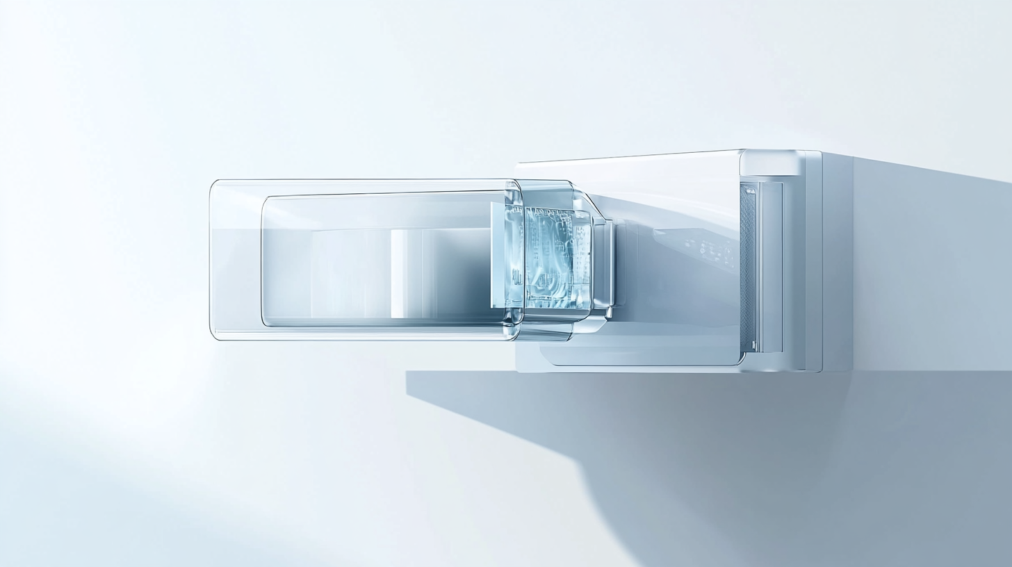 삼성 BESPOKE AI 콤보의 AI 세제 디스펜서가 깨끗하고 미래지향적인 디자인으로 강조된 클로즈업.