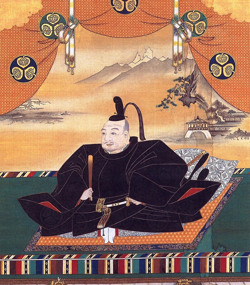 © portrait of Tokugawa Ieyasu, Osaka Castle Main Tower (Kanō Tan'yū, Wikipedia)
