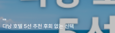 다낭 호텔 5선