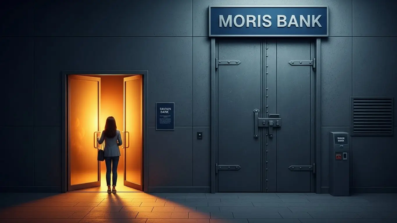 1금융권 은행 문은 닫혀있지만 2금융권 저축은행 문은 활짝 열려 희망을 주는 모습